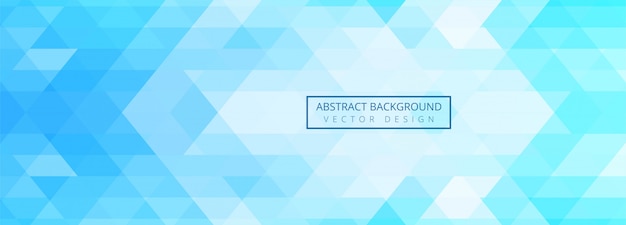 Fondo de banner de formas geométricas azules abstractas