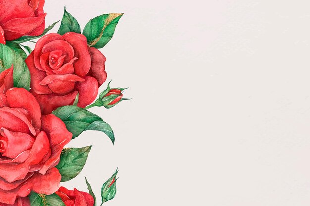 Fondo de banner de redes sociales de borde rosa roja