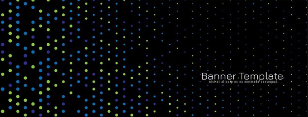 Fondo de banner de semitono colorido elegante