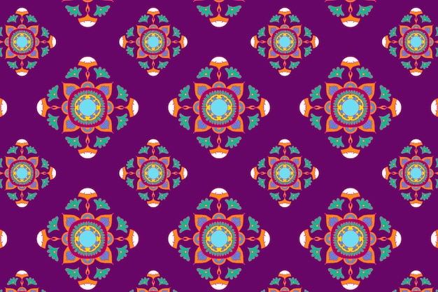 Fondo de banner social de vector indio mandala patrón