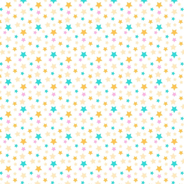 Un fondo bastante sin fisuras de estrellas de colores en un fondo blanco