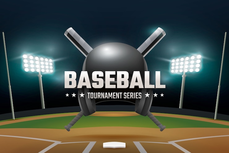 Vector gratuito fondo de béisbol realista