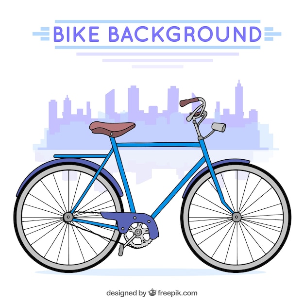 Fondo con bicicleta de diseño clásico