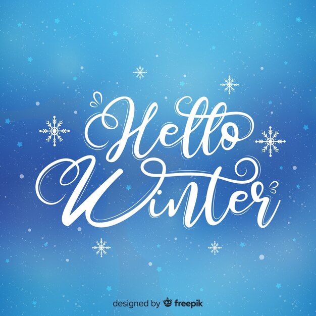 Fondo de bienvenida al invierno