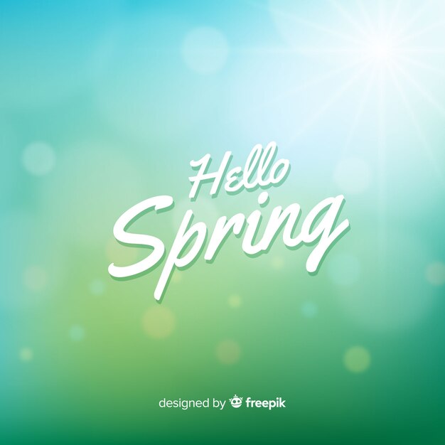Fondo de bienvenida a la primavera