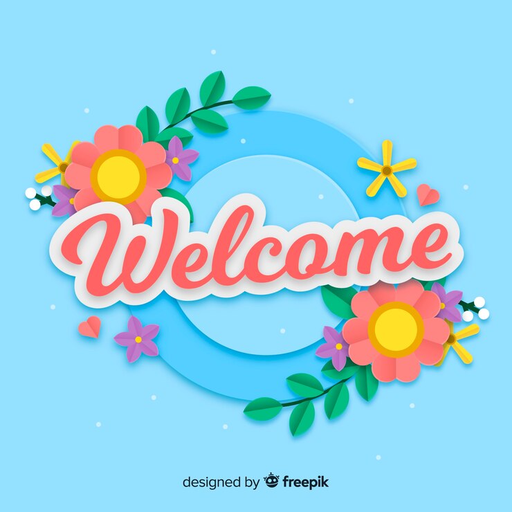 Vector gratuito fondo de bienvenida