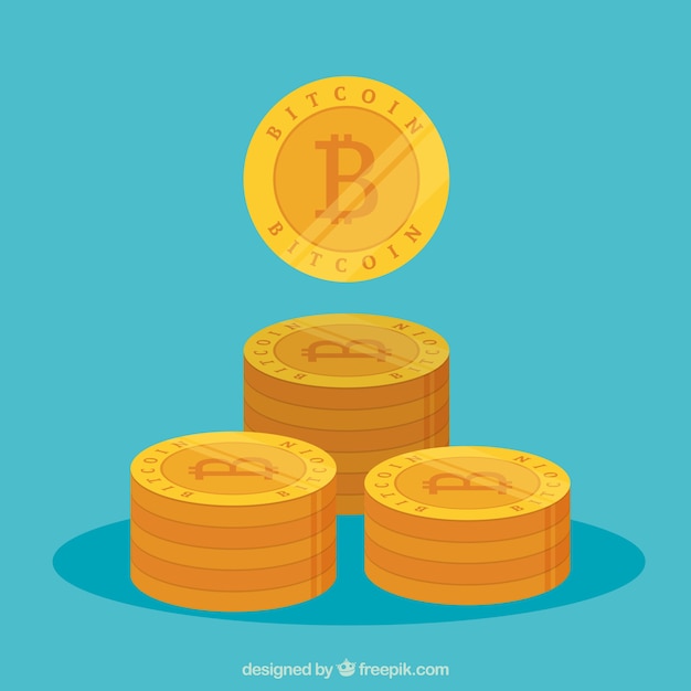 Vector gratuito fondo de bitcoin