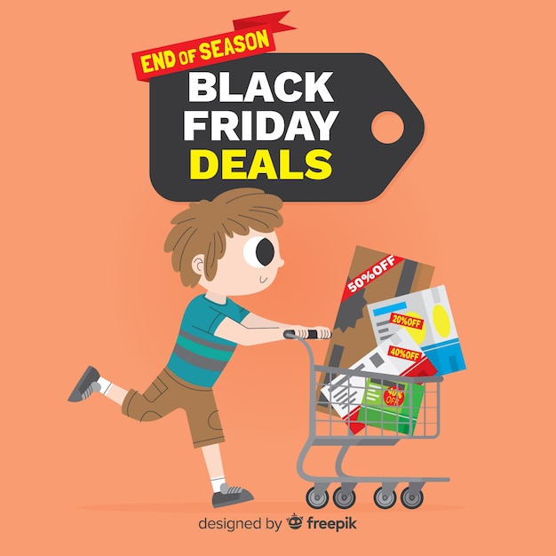 Vector gratuito fondo de black friday