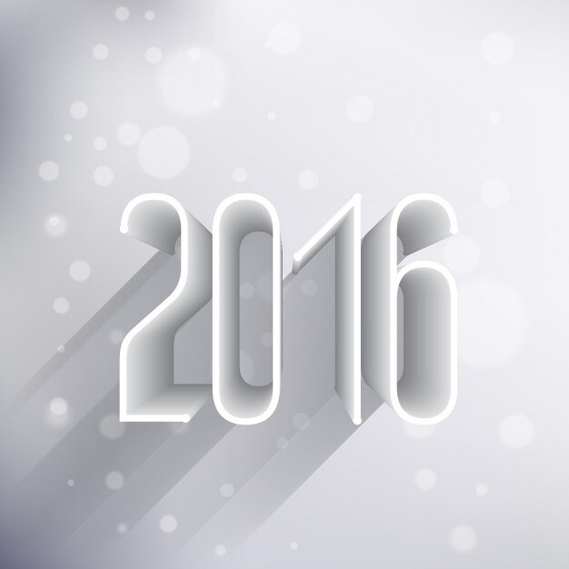 Fondo blanco brillante de año nuevo