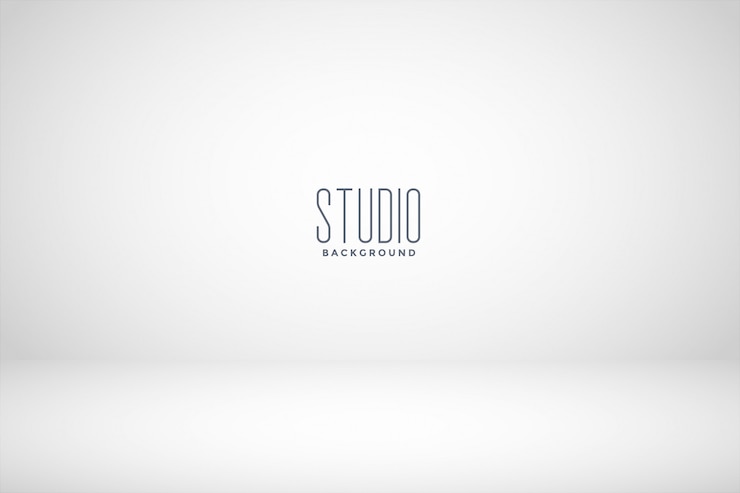 Vector gratuito fondo blanco de la habitación vacía del estudio