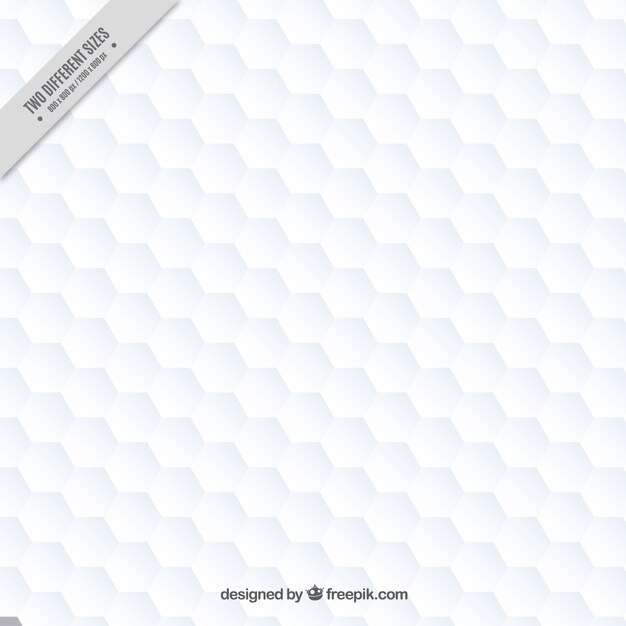 Fondo blanco de hexágonos 