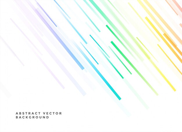 Fondo blanco con líneas coloridas