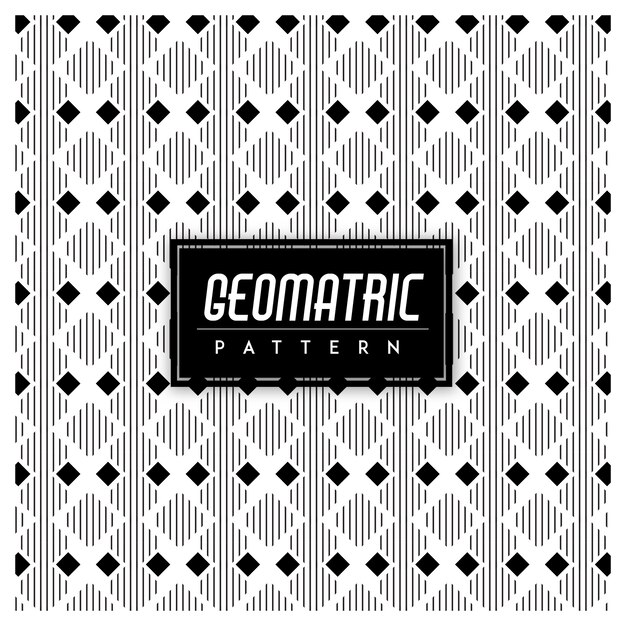 Fondo blanco y negro Geomatric Seamless Pattern