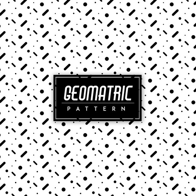 Fondo blanco y negro Geomatric Seamless Pattern
