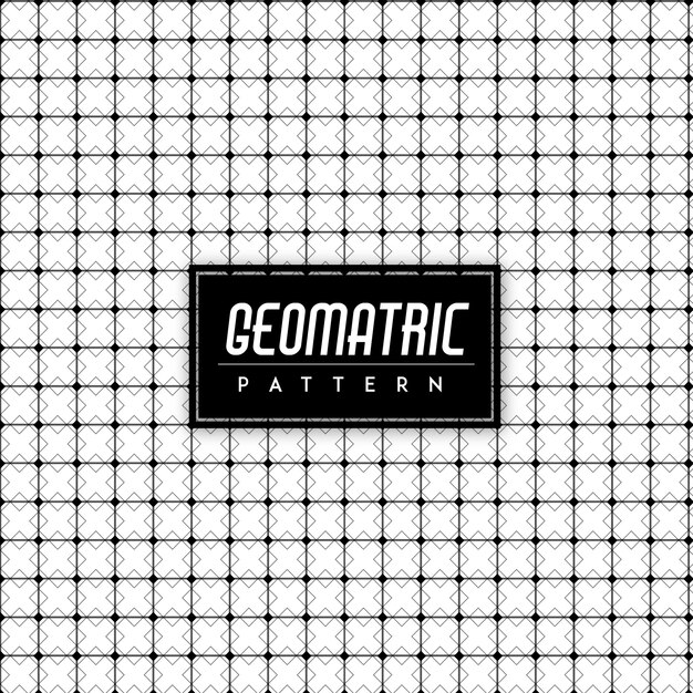 Fondo blanco y negro Geomatric Seamless Pattern
