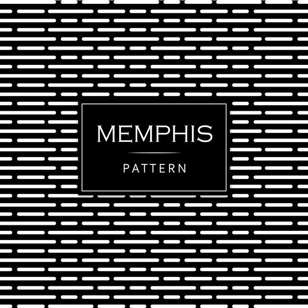 Fondo blanco y negro moderno Memphis Pattern