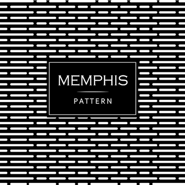 Fondo blanco y negro moderno Memphis Pattern