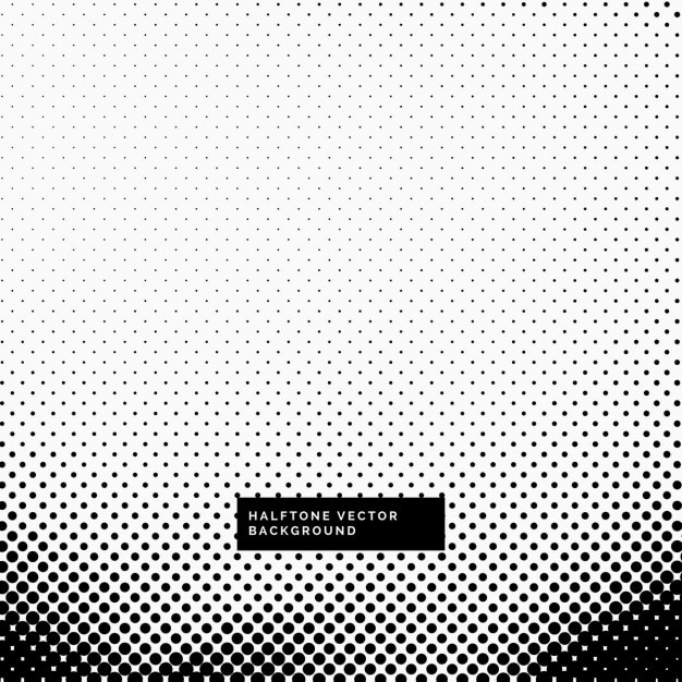 Fondo blanco y negro con puntos de semitono