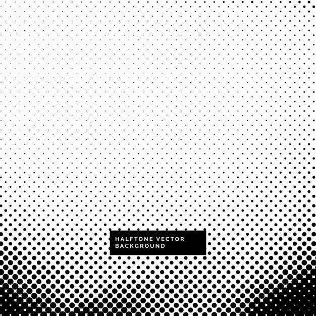 Fondo blanco y negro con puntos de semitono