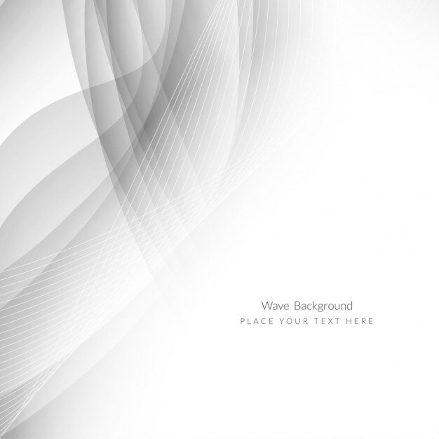 Fondo blanco con ondas modernas
