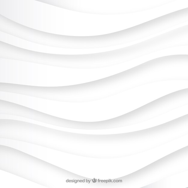 Fondo blanco de ondas