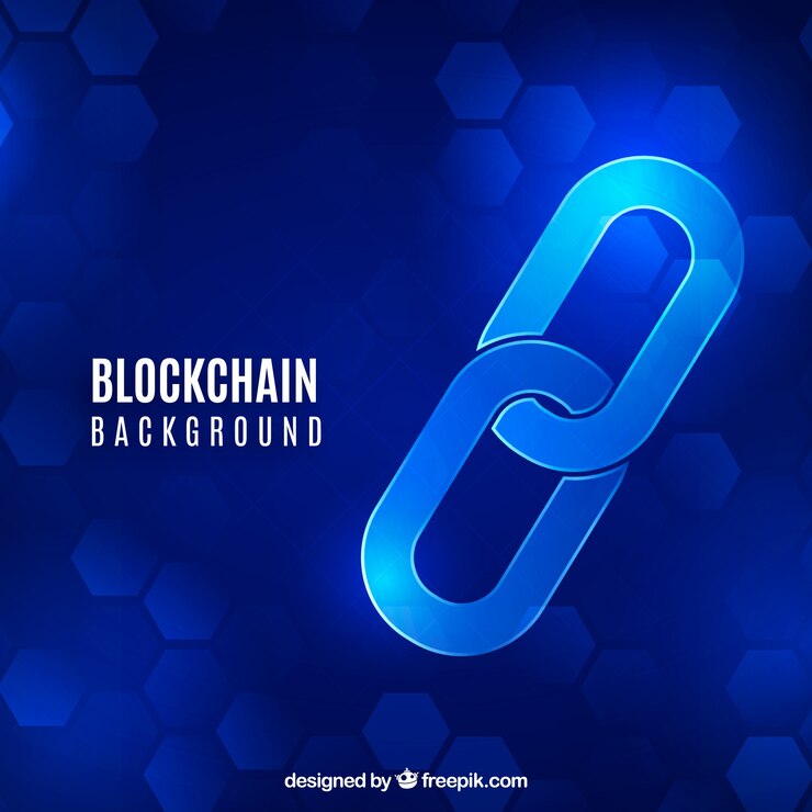 Vector gratuito fondo de blockchain