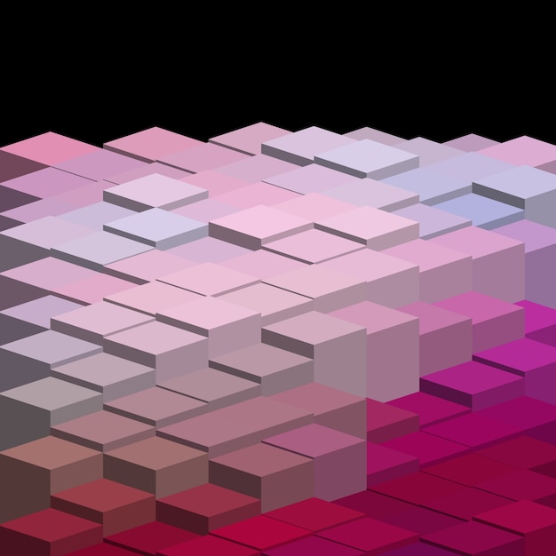 Fondo de bloques en tres dimensiones 