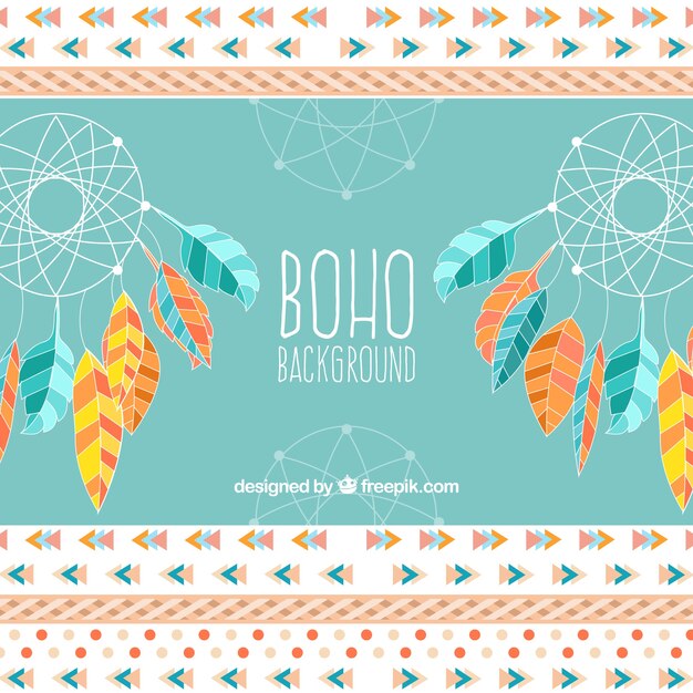 Fondo boho en estilo hippie