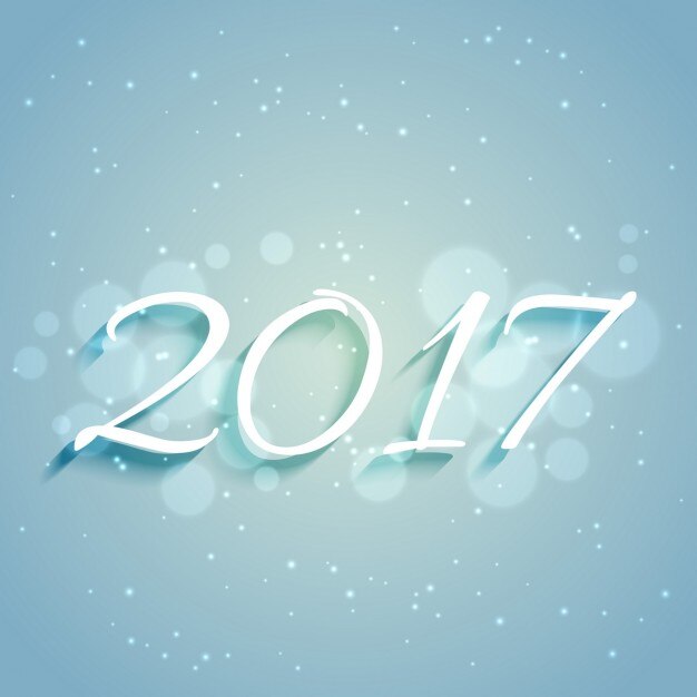 Vector gratuito fondo bokeh de 2017