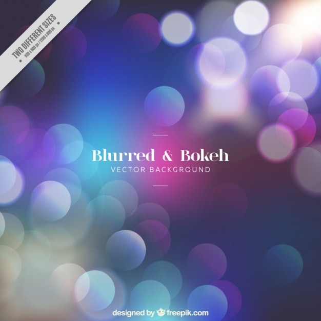 Vector gratuito fondo bokeh desenfocado