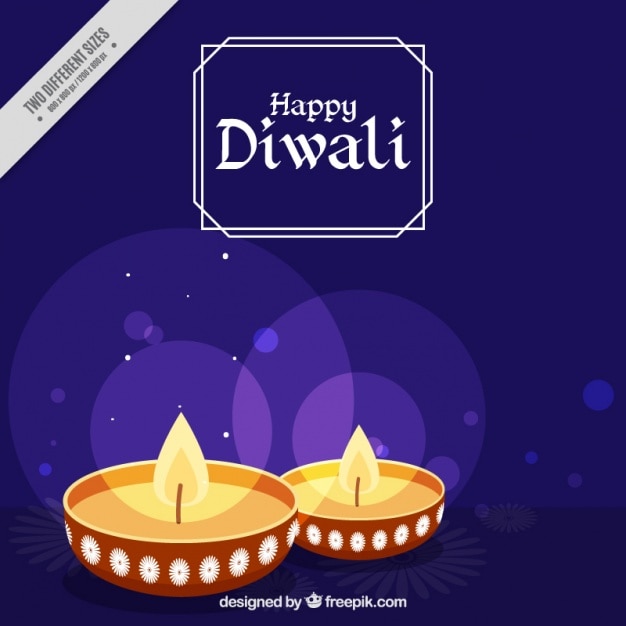 Vector gratuito fondo bokeh de diwali