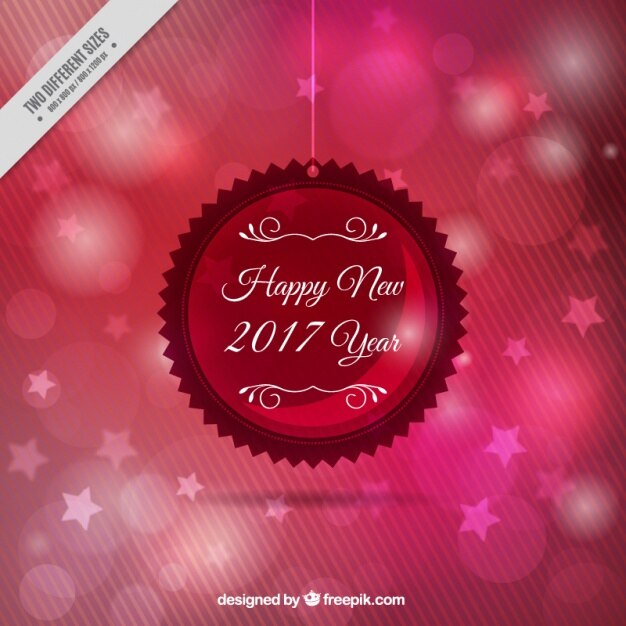 Fondo bokeh de estrellas de año nuevo