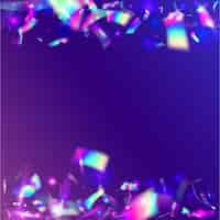 Vector gratuito fondo bokeh flyer brillante arco iris destellos púrpura retro ef