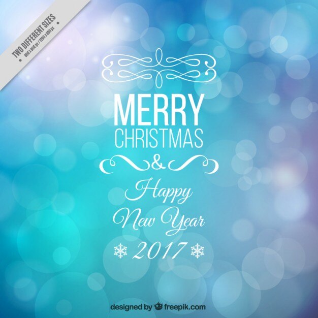 Fondo bokeh de Navidad y Año Nuevo