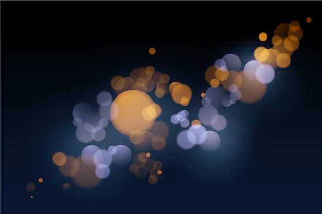 Vector gratuito fondo bokeh realista