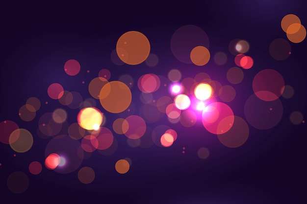 Vector gratuito fondo bokeh realista