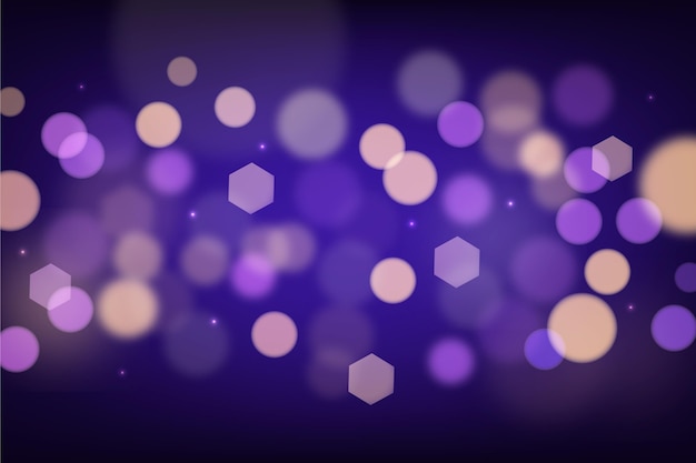 Vector gratuito fondo bokeh realista