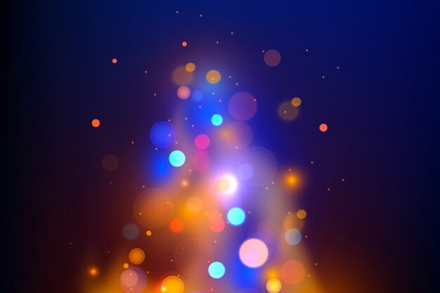 Fondo bokeh realista