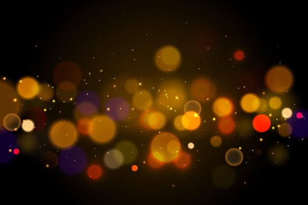 Fondo bokeh realista