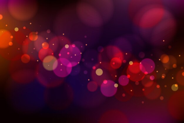 Fondo bokeh realista
