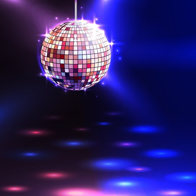 Fondo de bola de discoteca