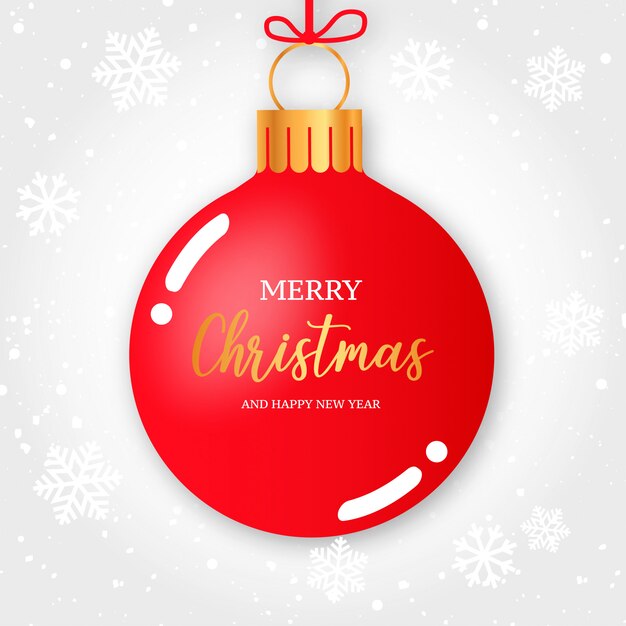 Fondo de bola de navidad