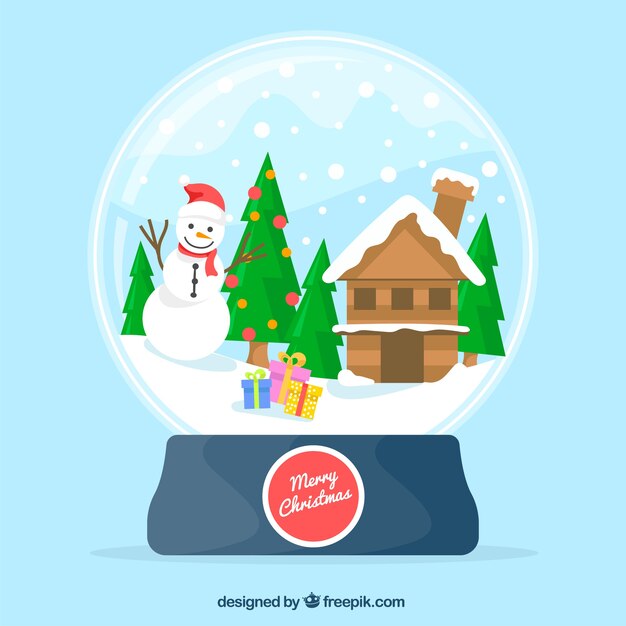 Fondo de bola de nieve
