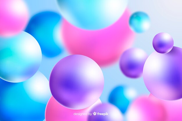 Fondo de bolas coloridas de plástico brillante