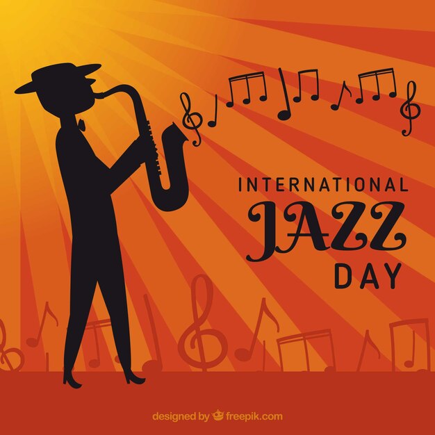 Fondo bonito para el día internacional del jazz