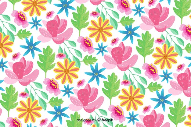 Fondo de bordado de flores