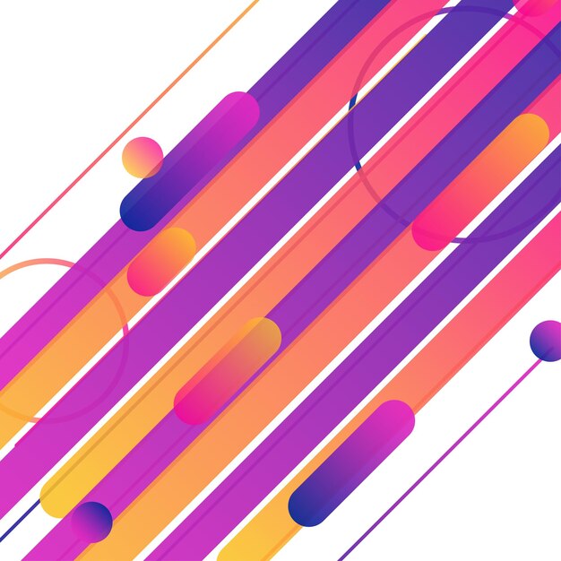 Fondo de borde de líneas redondeadas Líneas creativas para banner de folleto comercial y fondo de póster