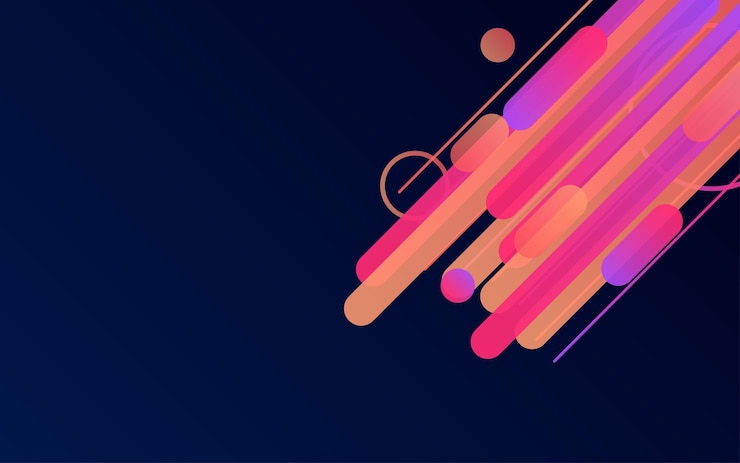 Vector gratuito fondo de borde de líneas redondeadas líneas creativas para banner de folleto comercial y fondo de póster