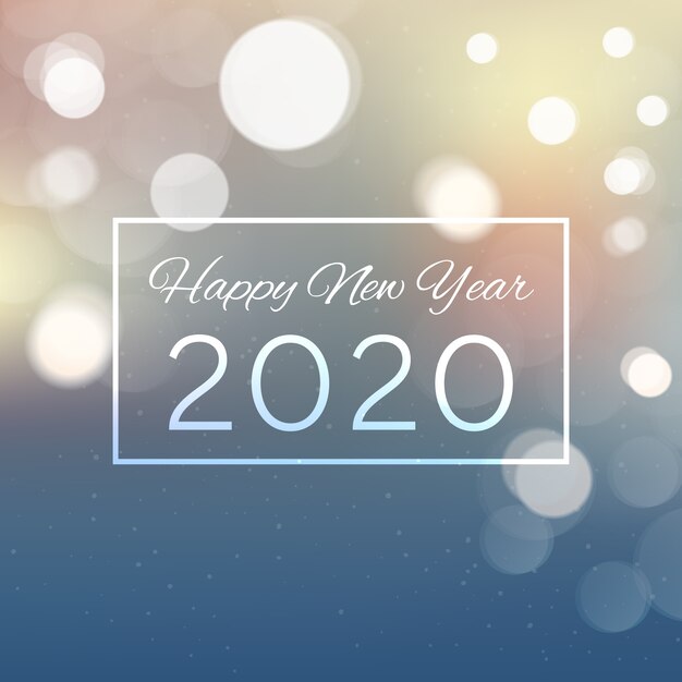 Fondo borroso año nuevo 2020