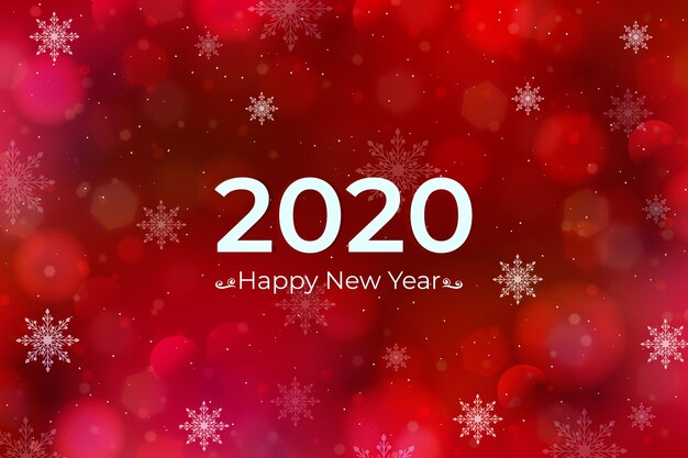 Fondo borroso año nuevo 2020